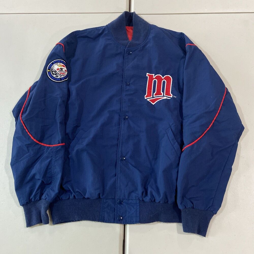 Vintage Minnesota Twins Starter Jacket Full Zip Made In USA Size L